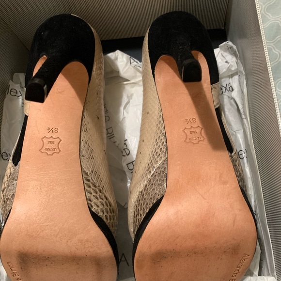 ALEXANDRE BIRMAN SNAKESKIN SUEDE PUMPS 8.5 - Picture 5 of 8